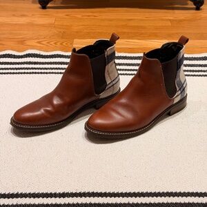 Barbour Leather Tartan Ankle Boot